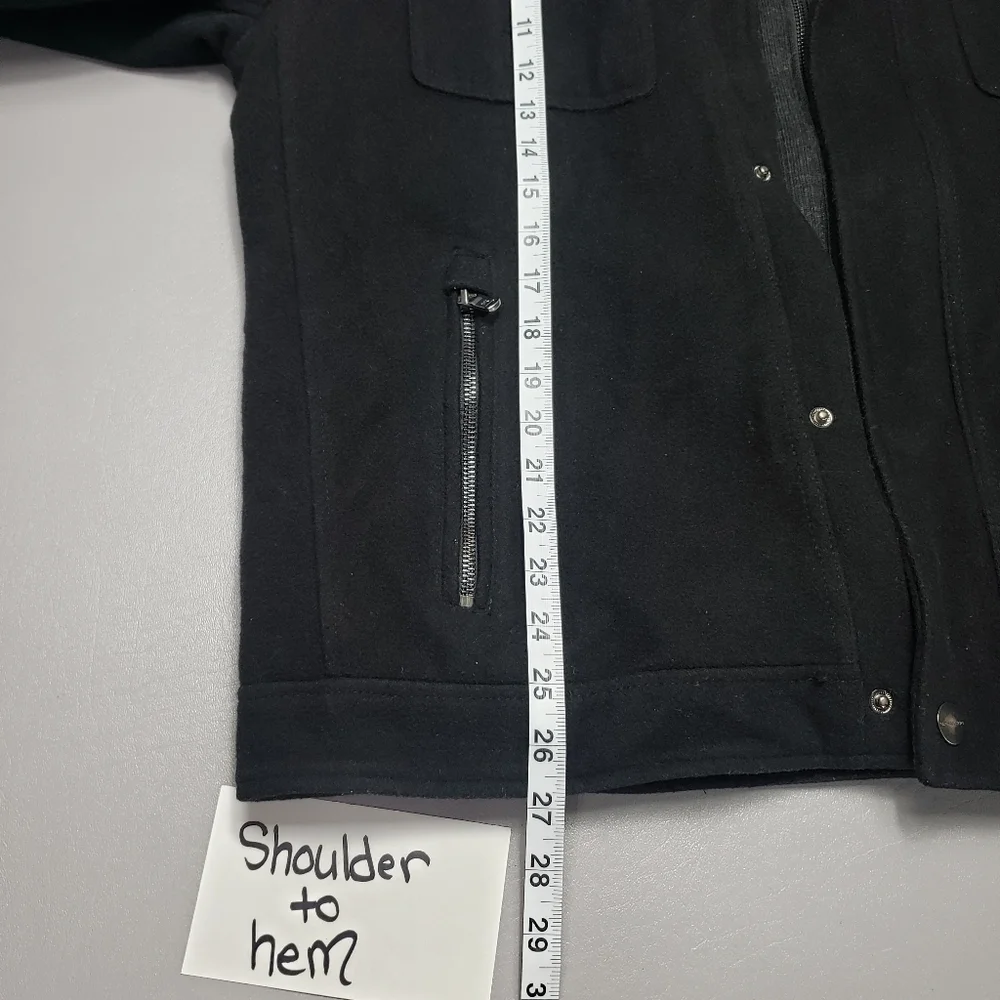 Michael Kors 63% wool black jacket women's size Large *read description*